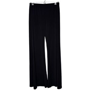 LBISSE | Black Wide Leg Stretch Pants Women’s | Size L